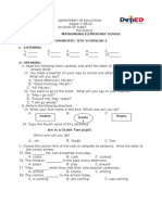 DIAGNOSTIC TEST RESULTS IN FILIPINO AND ENGLISH