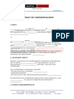 Model Contract de Confidentialitate Csds