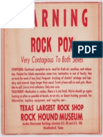 Warning Rock Pox Sign