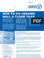 How to Fix Ceramic Wall Tiles