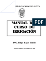 Manual I Del Curso de Irrigacion