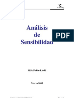 Analisis de Sensibiidad