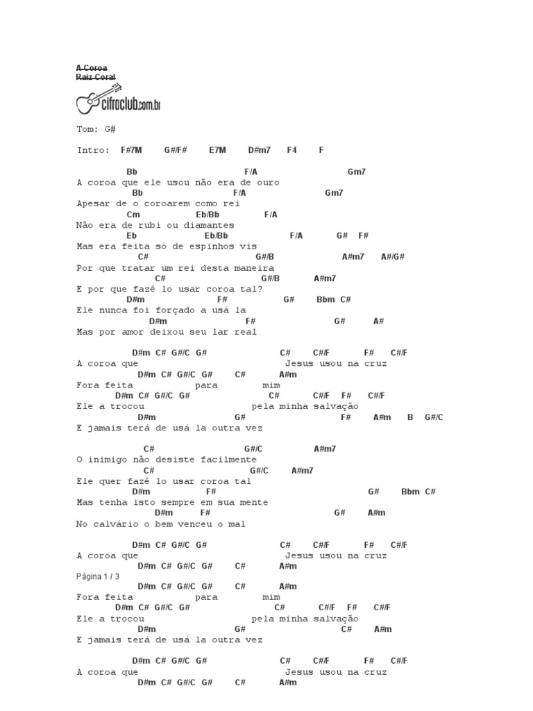 Letra da Música 