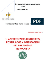 Antecedentes Historicos, Postulados y Orientacion Del Paradigma Humanista