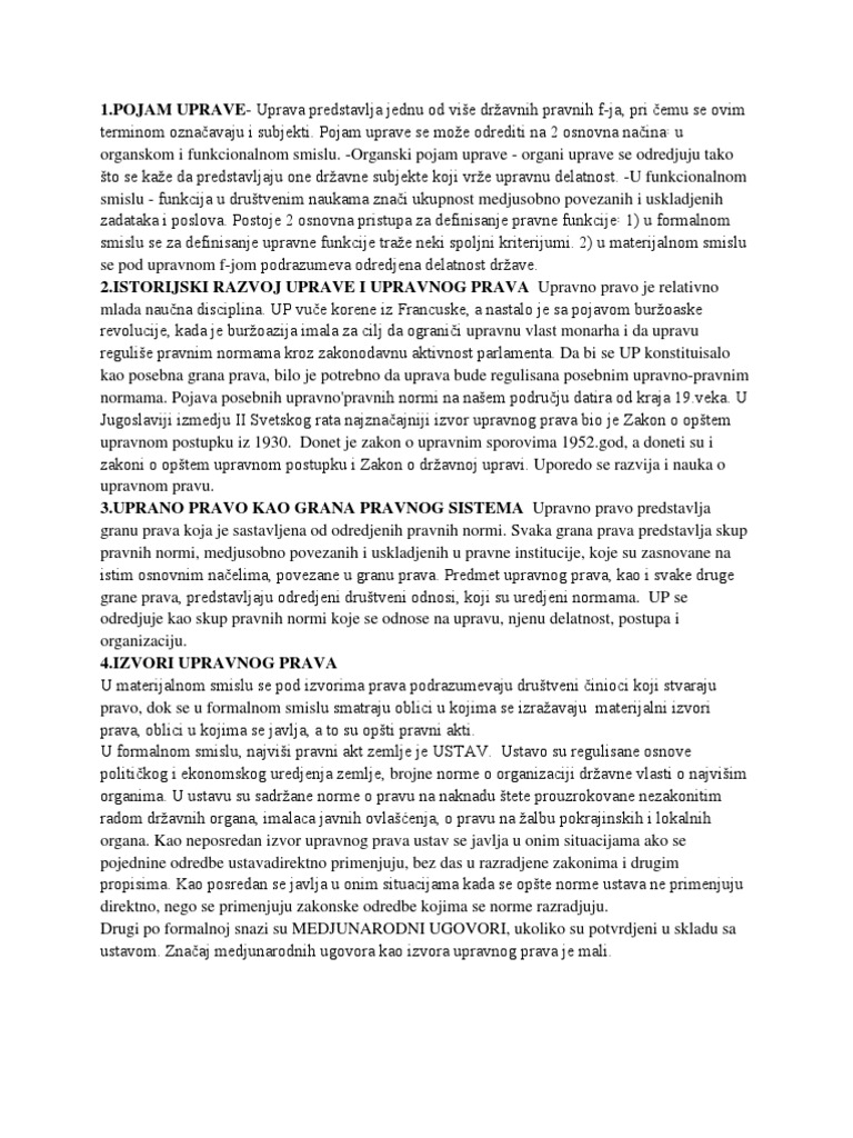 Upravno Pravo I | PDF