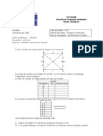 C214 Réseaux Et Protocoles Gérard-Michel Cochard 2 Heures Autorisés Ordinateur Non Connecté Autorisé