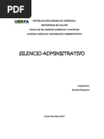 EL SILENCIO ADMINISTRATIVO. Contencioso Administrativo.
