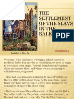 1 - The Settlement of The Slavs in The Balkan
