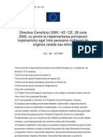 Directiva Consiliului 2000 43 CE RO