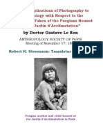 On The Applications of Photography To Anthropology With Respect To The Photographs Taken of The Fuegians Housed at The Jardin Dacclimatation