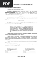 Download Deed of Absolute Sale of an Unregistered Land by Jhon Antonio Abad SN150952102 doc pdf