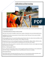 Classification of Surveying