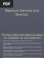 Maximum Demand and Diversity