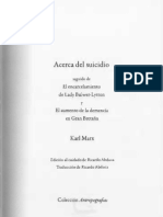 Marx Acerca Del Suicidio PDF