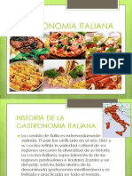 Historia de La Gastronomia Italiana