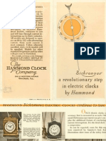 Hammond Clock Company Bichronous Brochure