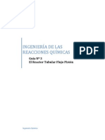 Guía Nº3 Reactor Tubular Flujo Pistón