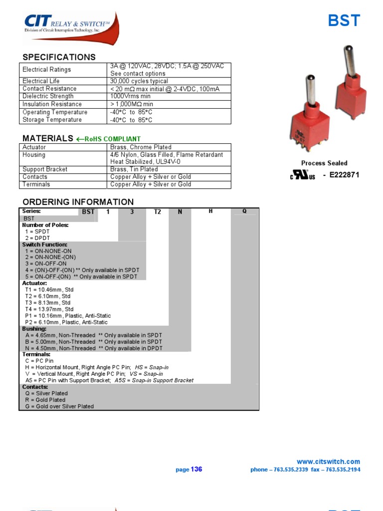 Switch Specifications Guide | PDF