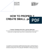 How To Properly Create Small .PDF Files: It Group Training Initiative: .PDF File Creation