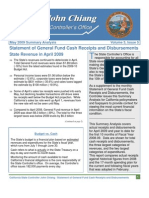 California State Controller's Statement of General FUnd Cash Receipts and Disbursemeents, April, 2009