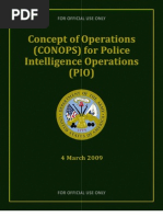 Download Concept of Operations for Police Intelligence Operations CONOPS Police 2009 by ConstitutionReportcom SN15099795 doc pdf