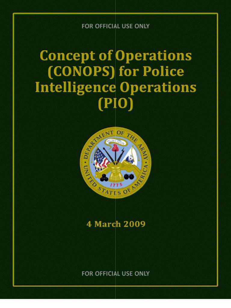 CONOPS for Military Police Operations | PDF | Military Police | Police