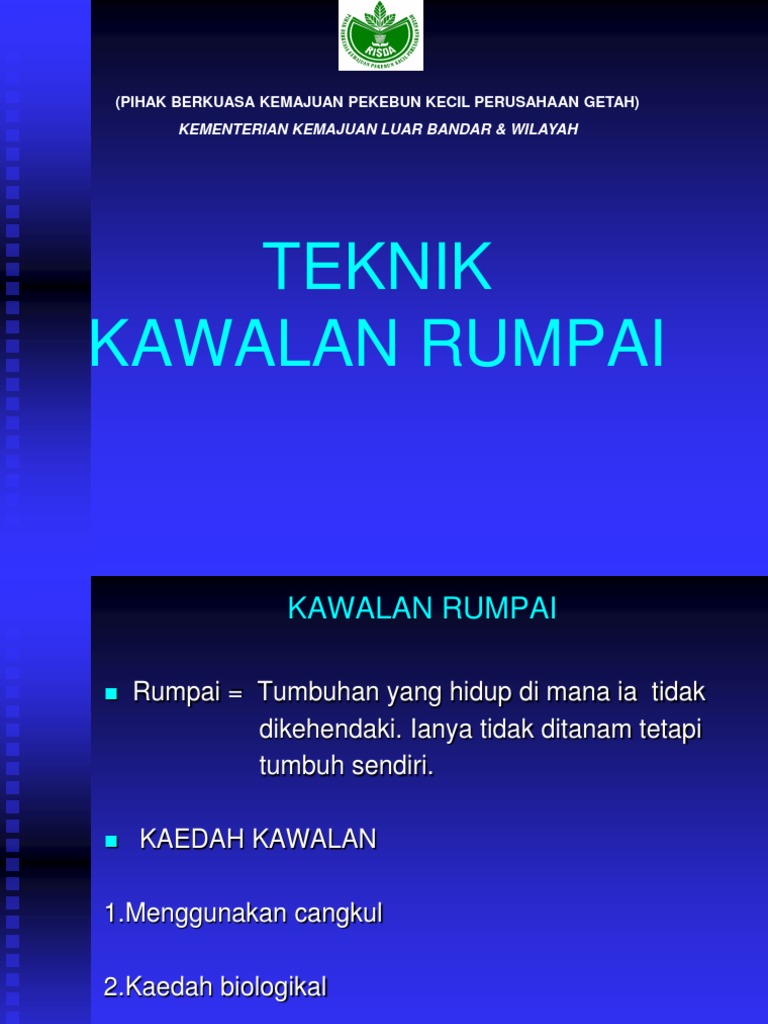 Cara Kawalan Rumpai | PDF
