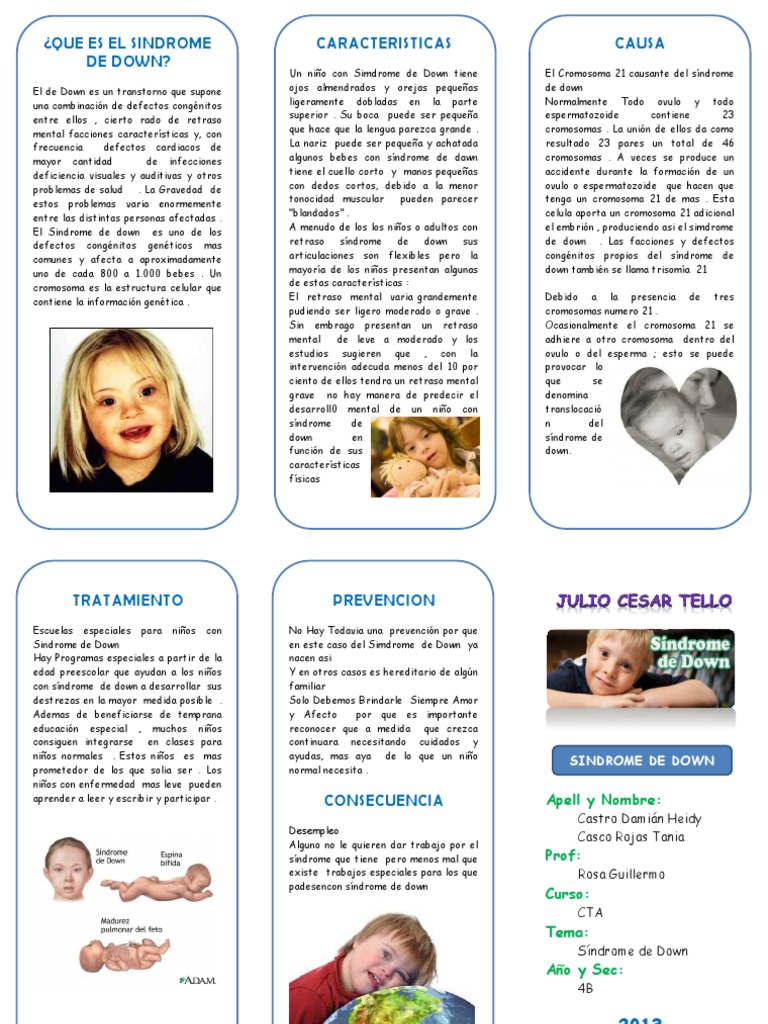 Sindrome Di Down Interventi Educativi Pdf