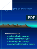 Analyzing The SM Environment by Shinta P