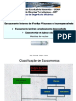 4.2.1 - 4.2.2. Escoamento de Interno - Tubos e Dutos