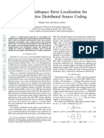 Extended Subspace Error Localization For Rate-Adaptive Distributed Source Coding