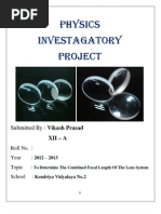 Download Physics Investgatory Project by Vikash Prasad SN151016166 doc pdf