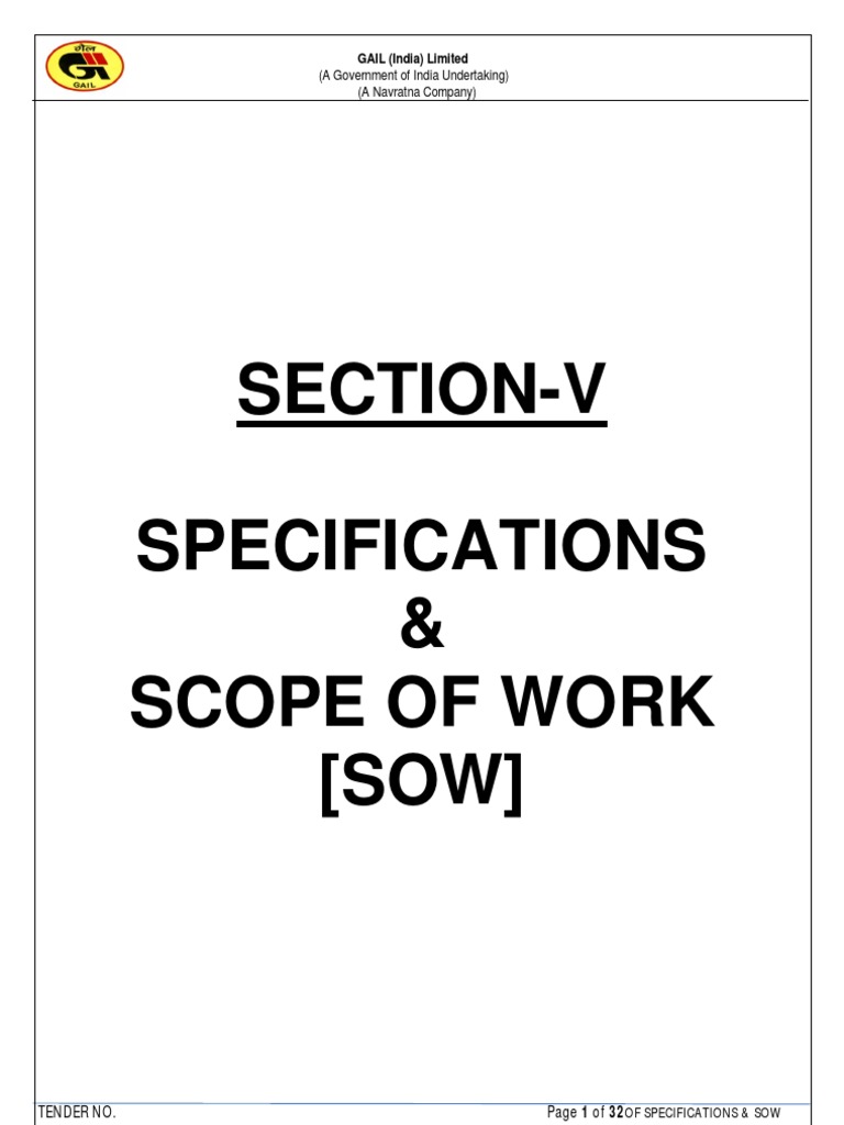 Specifications & Sow | PDF | Pipe (Fluid Conveyance) | Welding