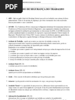 DICIONÁRIO DE SEGURANÇA DO TRABALHO