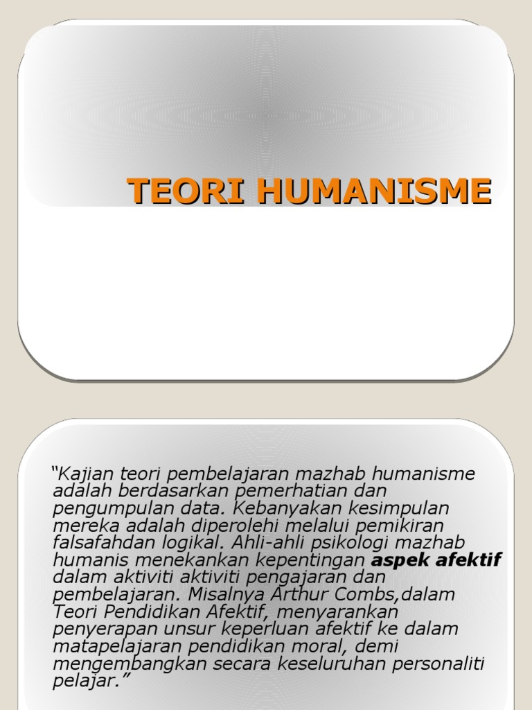 TEORI HUMANISME4ipload | PDF