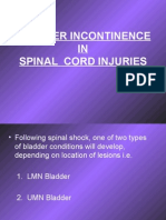 Bladder Incontinence in Spinal Cord Injuries