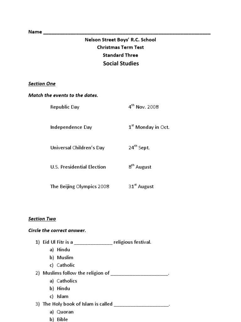Social Studies STD 3 PDF Trinidad And Tobago Tobago