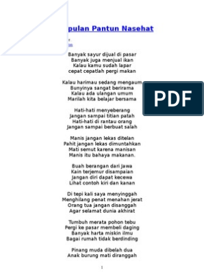 Pantun nasehat terbaru