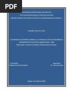 A ESTRUTURA DA DESPESA PÚBLICA E A EVOLUÇÃO DO SECTOR PÚBLICO ADMINISTRATIVO EM MOÇAMBIQUE [2005 – 2010] - Repensando o tamanho da Máquina Administrativa do Estado