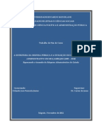 A ESTRUTURA DA DESPESA PÚBLICA E A EVOLUÇÃO DO SECTOR PÚBLICO ADMINISTRATIVO EM MOÇAMBIQUE (2005 - 2010) - Repensando o Tamanho Da Máquina Administrativa Do Estado