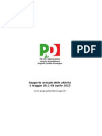 Report 2012 - 2013 Gruppo Pd Er