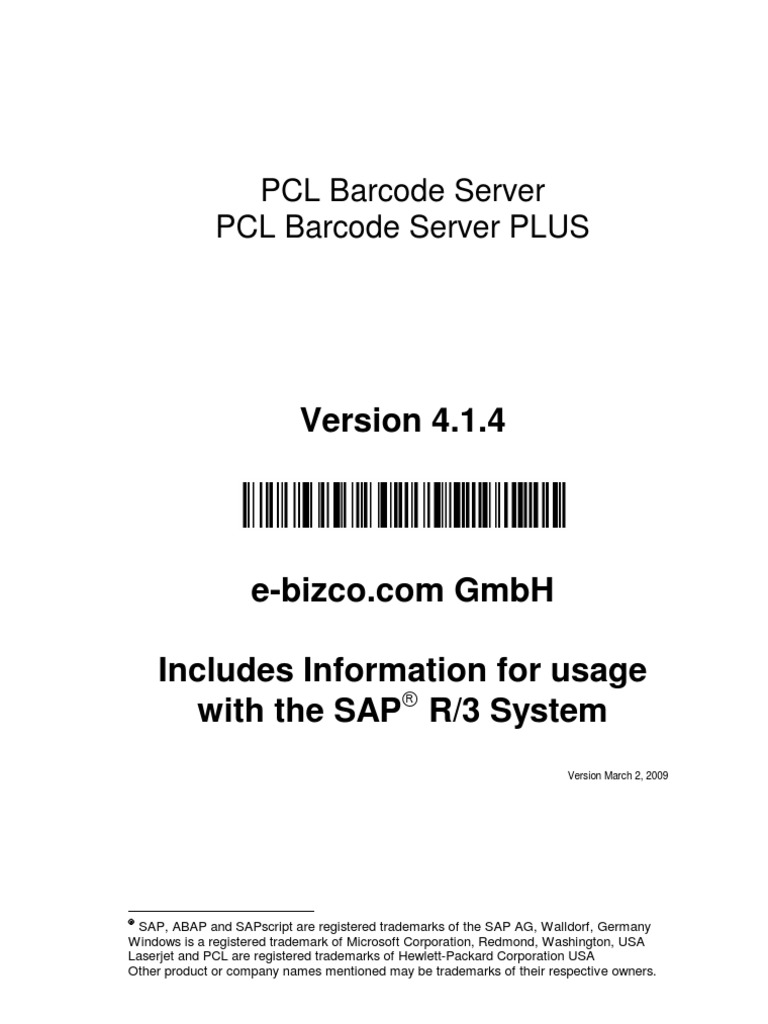 PCL Barcode Manual-4.1.4 | PDF | Microsoft Windows | User Interface