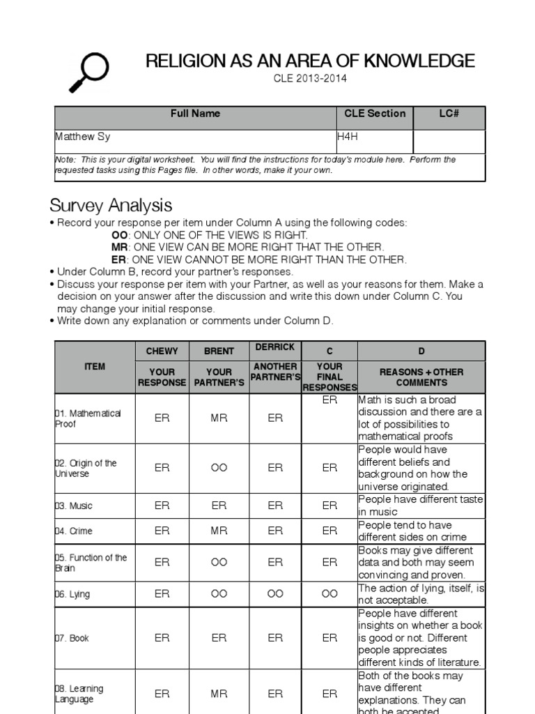 Survey Analysis | PDF | Teaching Mathematics | Truth
