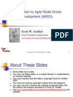 Introduction To Agile Model Driven Development (AMDD) : Scott W. Ambler