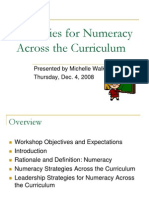 Strategies For Numeracy Across The Curriculum1