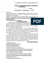 Evaluación Lenguaje y Comunicación Unidad 2