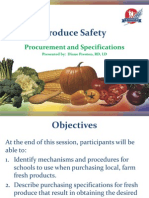 Produce Safety - Procurement