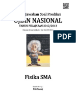 Download Kunci Jawaban Soal Prediksi UN Fisika SMA 2013 by Putrayasa Aji SN151069248 doc pdf