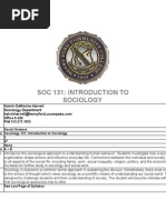 Soc 131: Introduction To Sociology