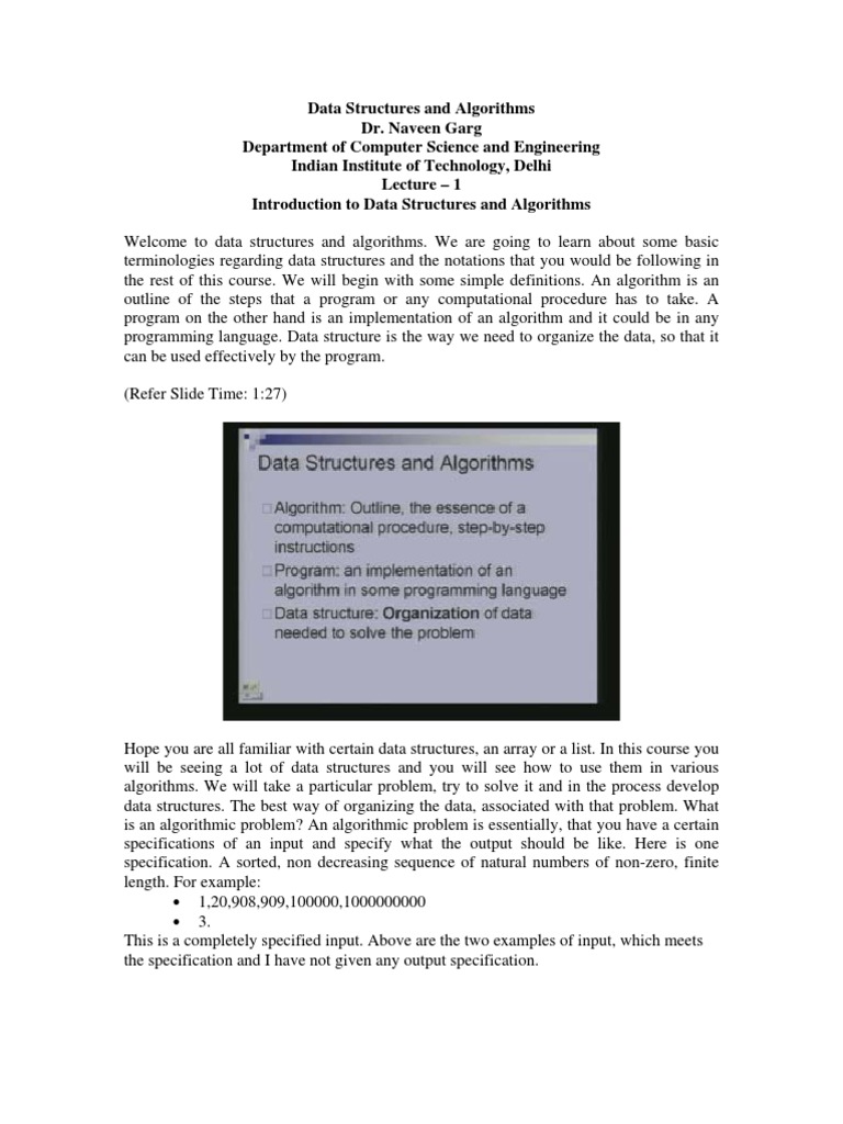 Lec 1 Pdf Time Complexity Algorithms